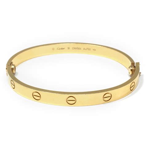 cartier gold bangle - cartier bracelet without screw.